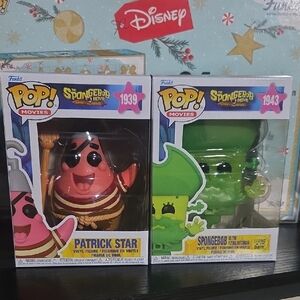 Funko Pop! Movies Patrick Star and SpongeBob Figures